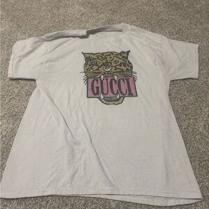 Gucci White Graphic T-Shirt